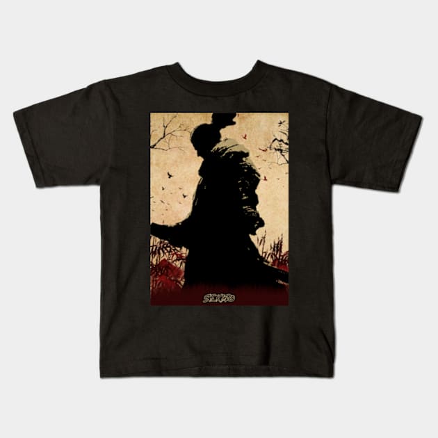 sekiro Kids T-Shirt by lazymost